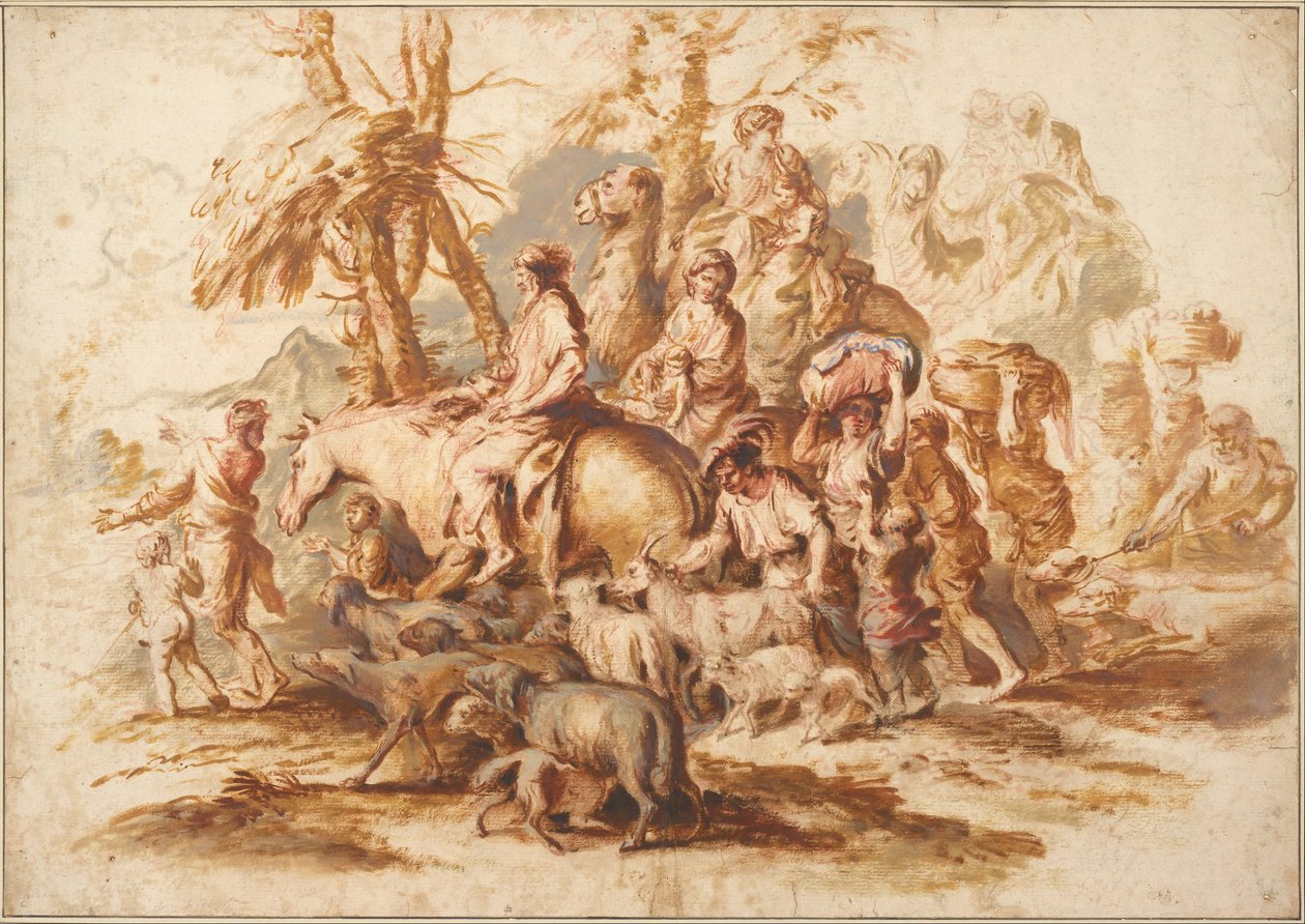 Jakobs Rückkehr, ca. 1647-1651 von Giovanni Benedetto Castiglione