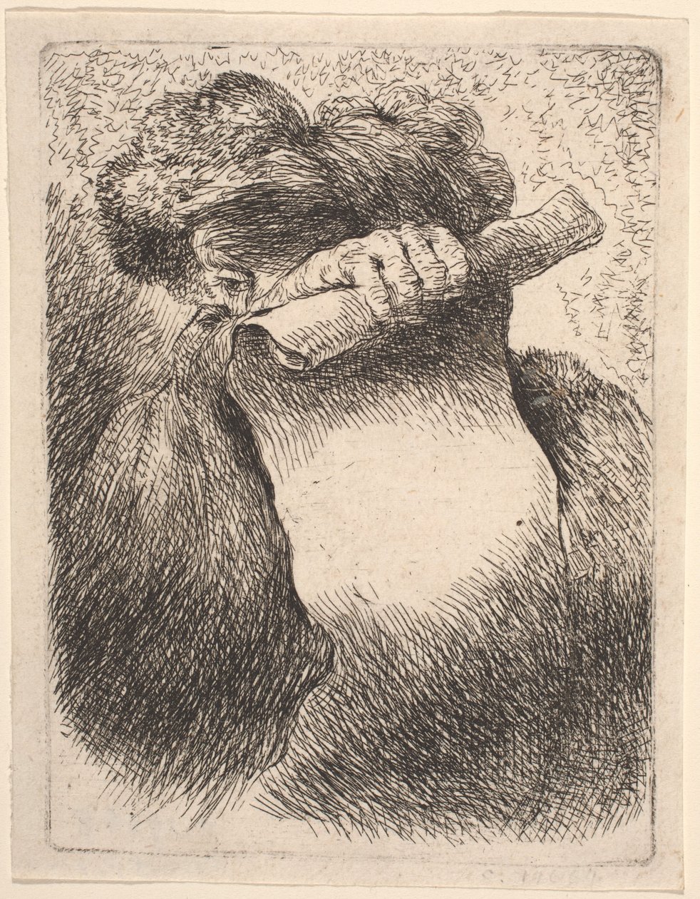 Mann mit einer Schriftrolle von Giovanni Benedetto Castiglione