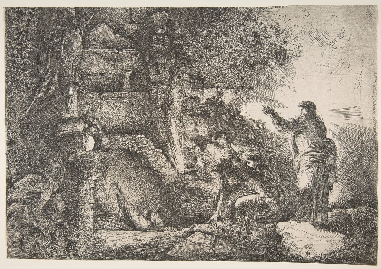 Die Auferweckung des Lazarus von Giovanni Benedetto Castiglione