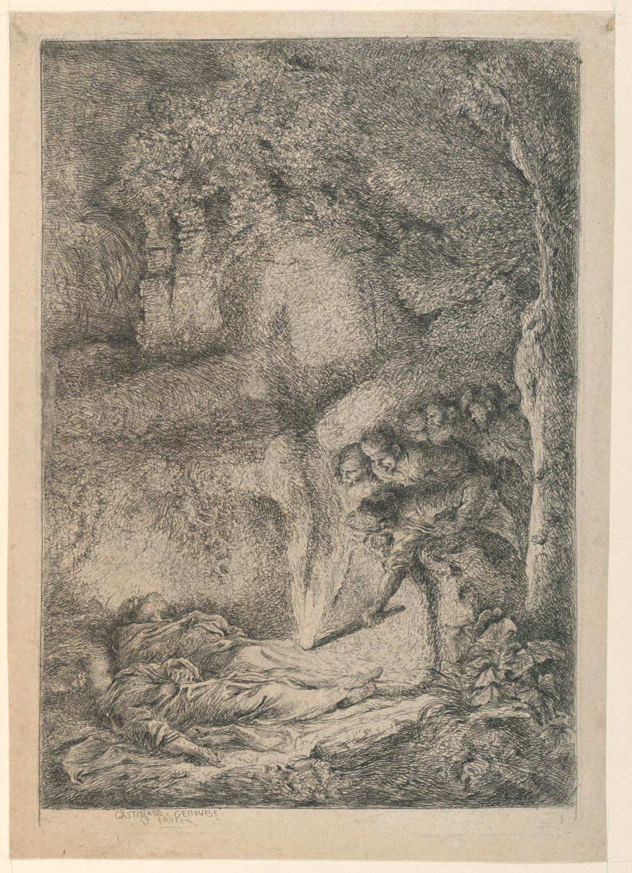 Das Auffinden der Leichen von St. Peter und St. Paul von Giovanni Benedetto Castiglione