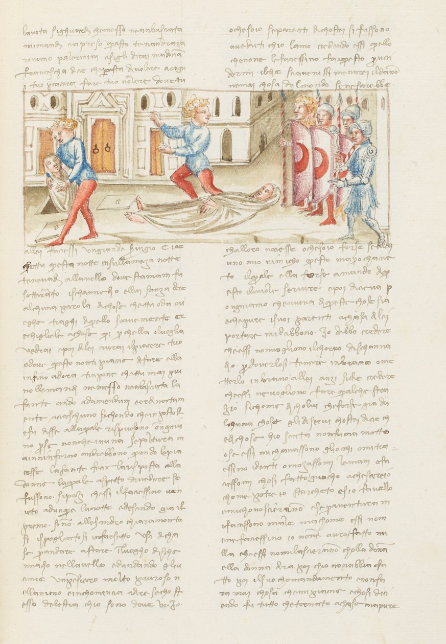 Dekameron, Rücken an Rücken - Rinuccio Palermini auf dem Friedhof - Rinuccio Palermini flieht vor der Wache, Neunter Tag, Novelle 1 von Giovanni Boccaccio