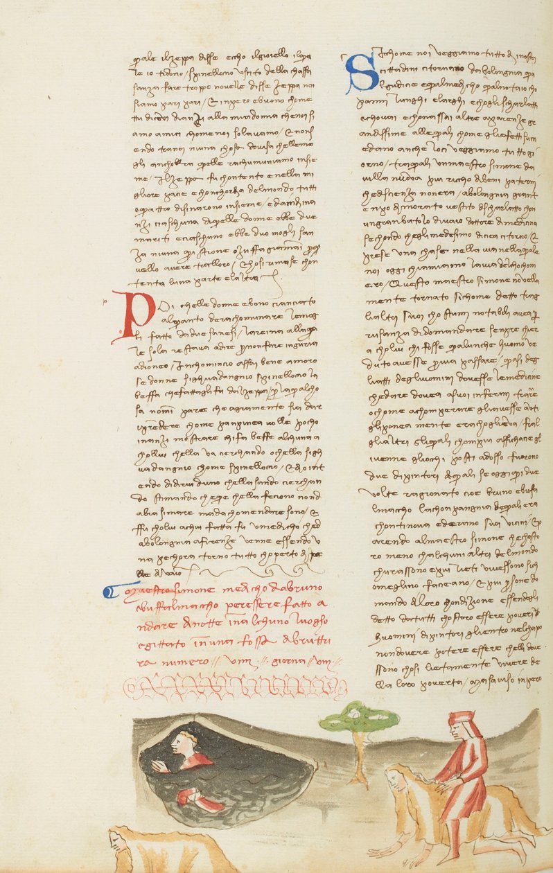 Dekameron, Das schreckliche Abenteuer von Meister Simon - Simone da Villa auf dem falschen Tier, Achter Tag, Novelle 9 von Giovanni Boccaccio