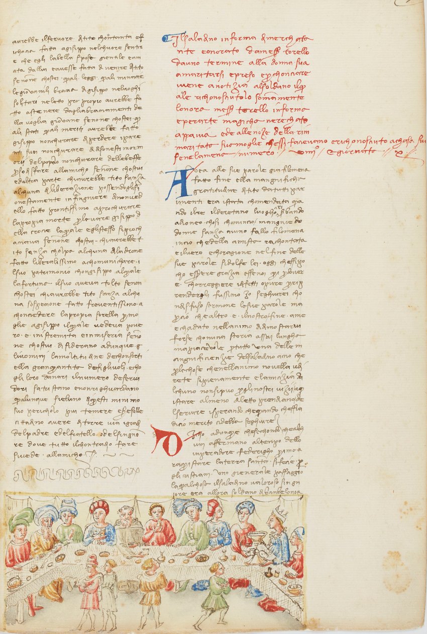 Dekameron, Rückkehr durch die Lüfte; Torello di Stra und Adalieta treffen sich wieder, Zehnter Tag, Novelle 9 von Giovanni Boccaccio