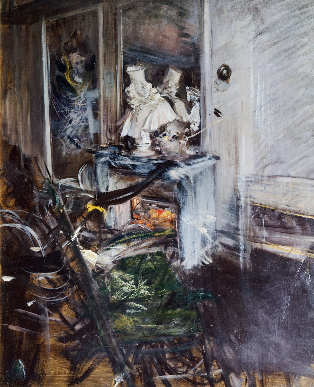 Kardinal Bernini im Atelier des Malers von Giovanni Boldini