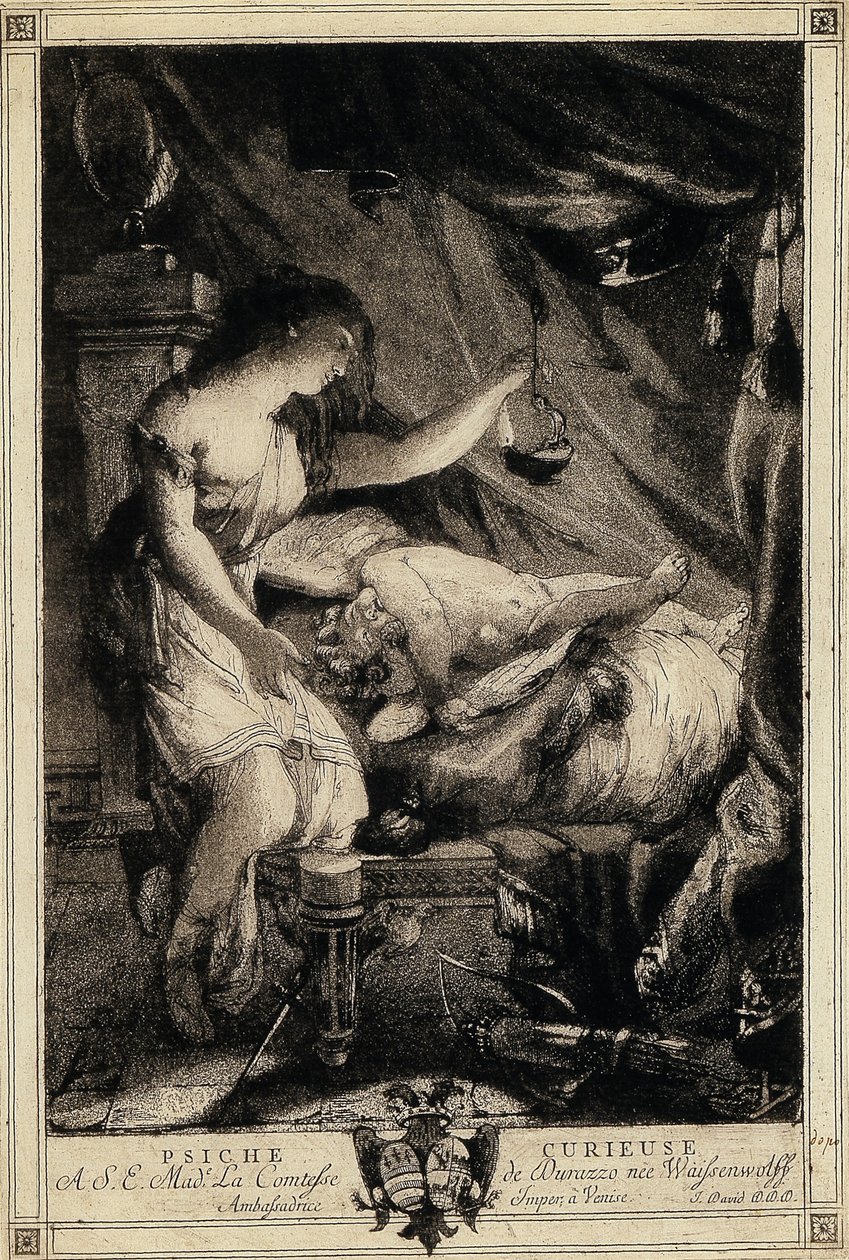 Neugierige Psyche, Mitte der 1770er Jahre von Giovanni David