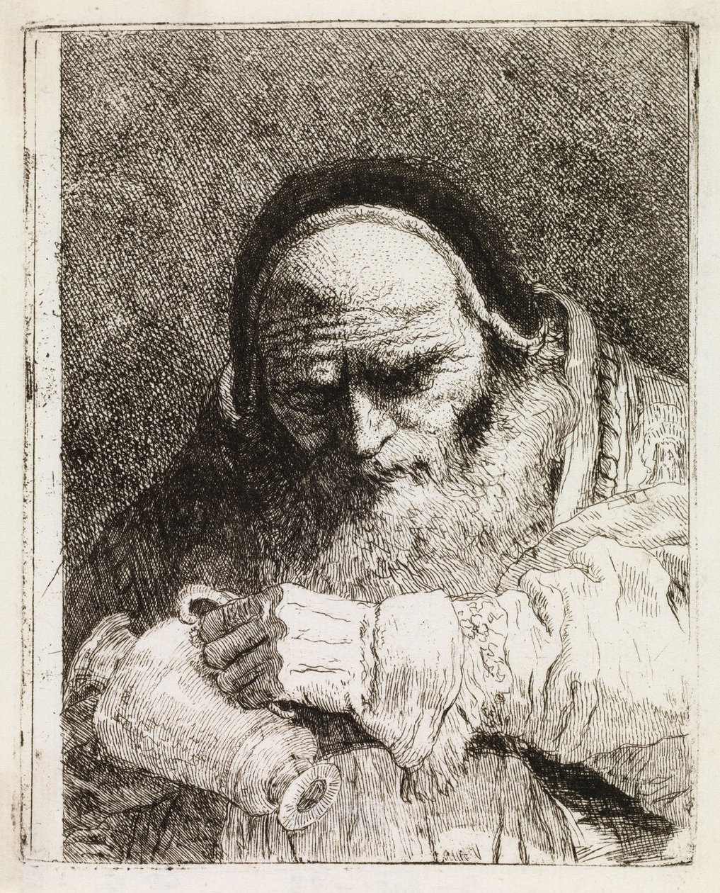 Ein Papst mit einem Krug von Giovanni Domenico Tiepolo