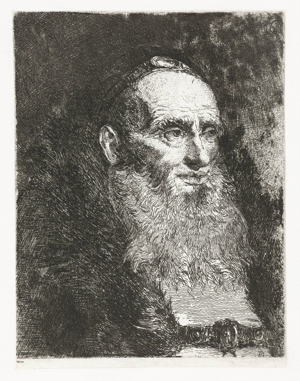 Alter Mann (Sammlung von Köpfen) von Giovanni Domenico Tiepolo