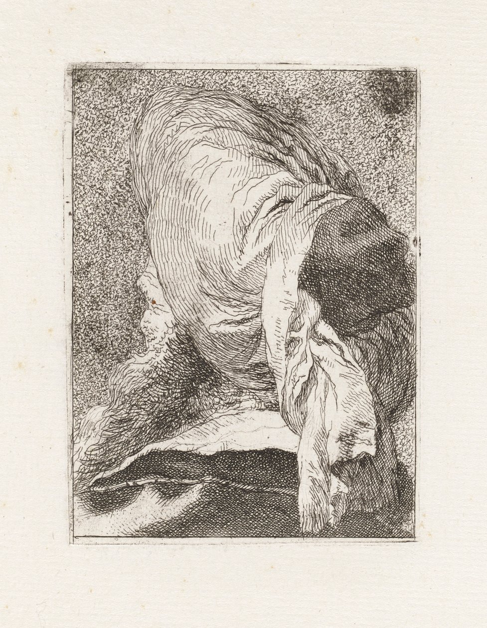 Türke von hinten gesehen, aus der Sammlung von Köpfen von Giovanni Domenico Tiepolo