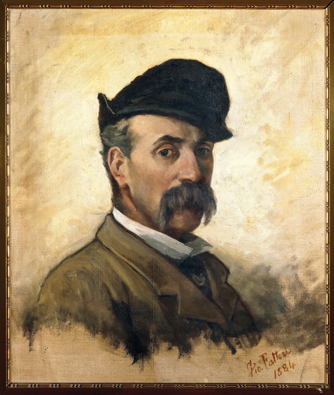 Florenz, Selbstporträt im Alter von 59 Jahren von Giovanni Fattori