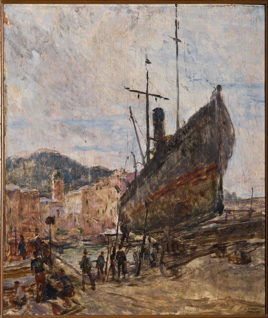 Hafen und Boot von Giovanni Forghieri