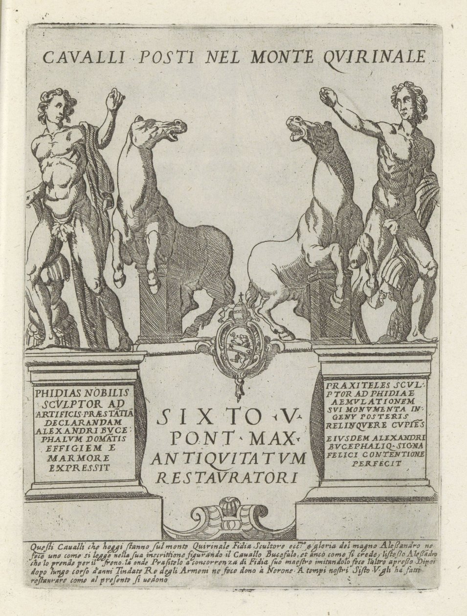 Dioskuren auf dem Quirinal von Giovanni Maggi