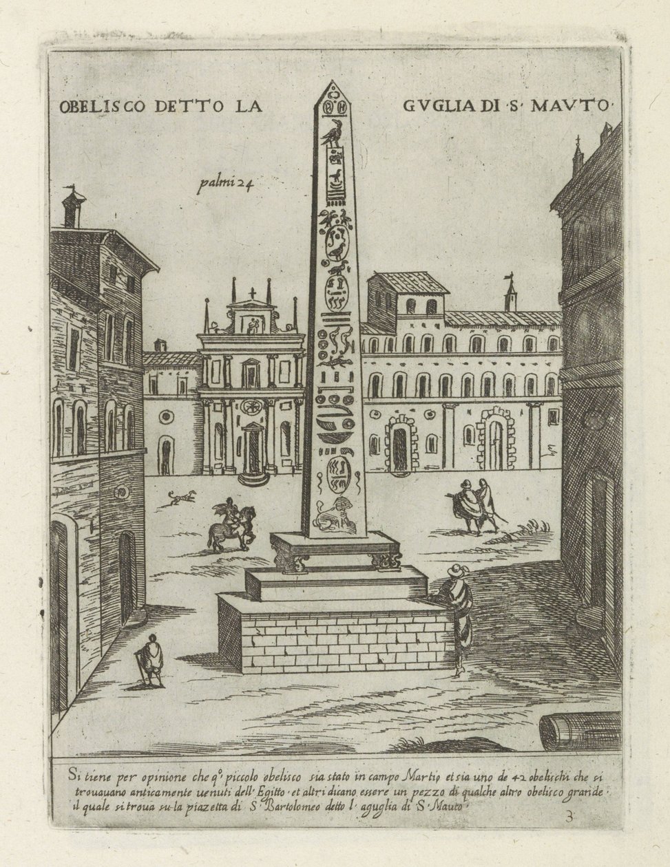 Obelisk in Rom von Giovanni Maggi