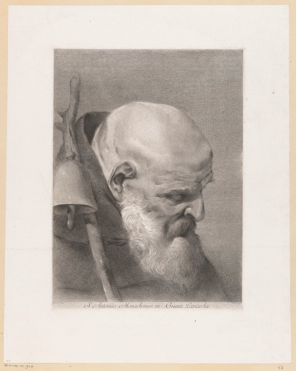 Der heilige Antonius der Große von Giovanni Marco Pitteri