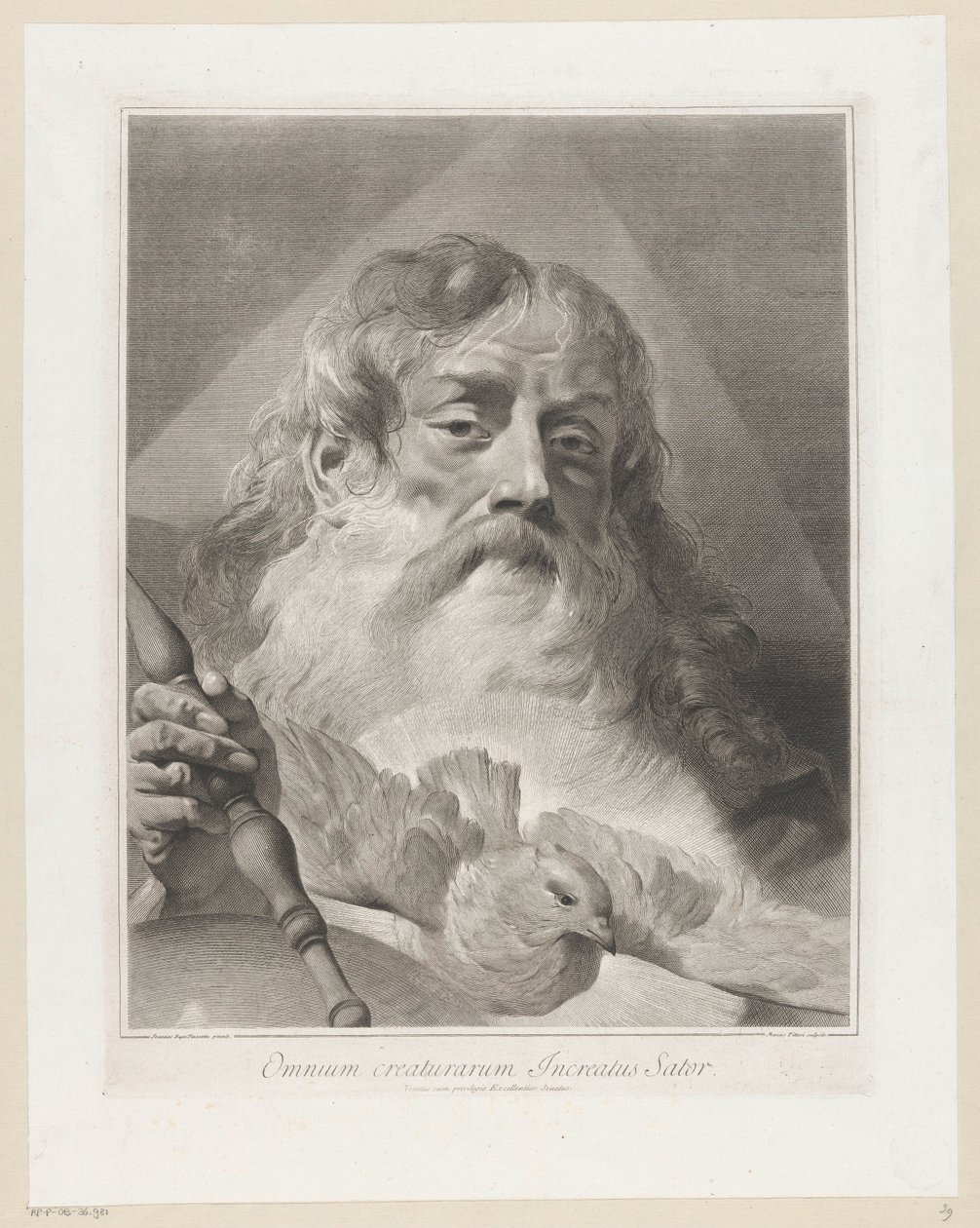 Gott der Vater mit Taube von Giovanni Marco Pitteri