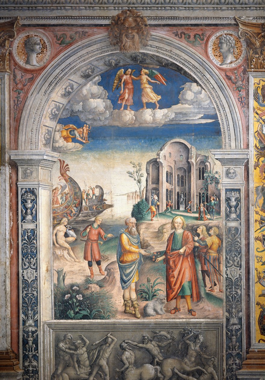 Fresko von Giovanni Maria Falconetto (1468-1535), Saal des Tierkreises, Palazzo D
