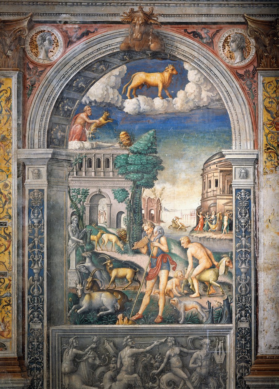 Fresko von Giovanni Maria Falconetto (1468-1535), Saal des Tierkreises, Palazzo D