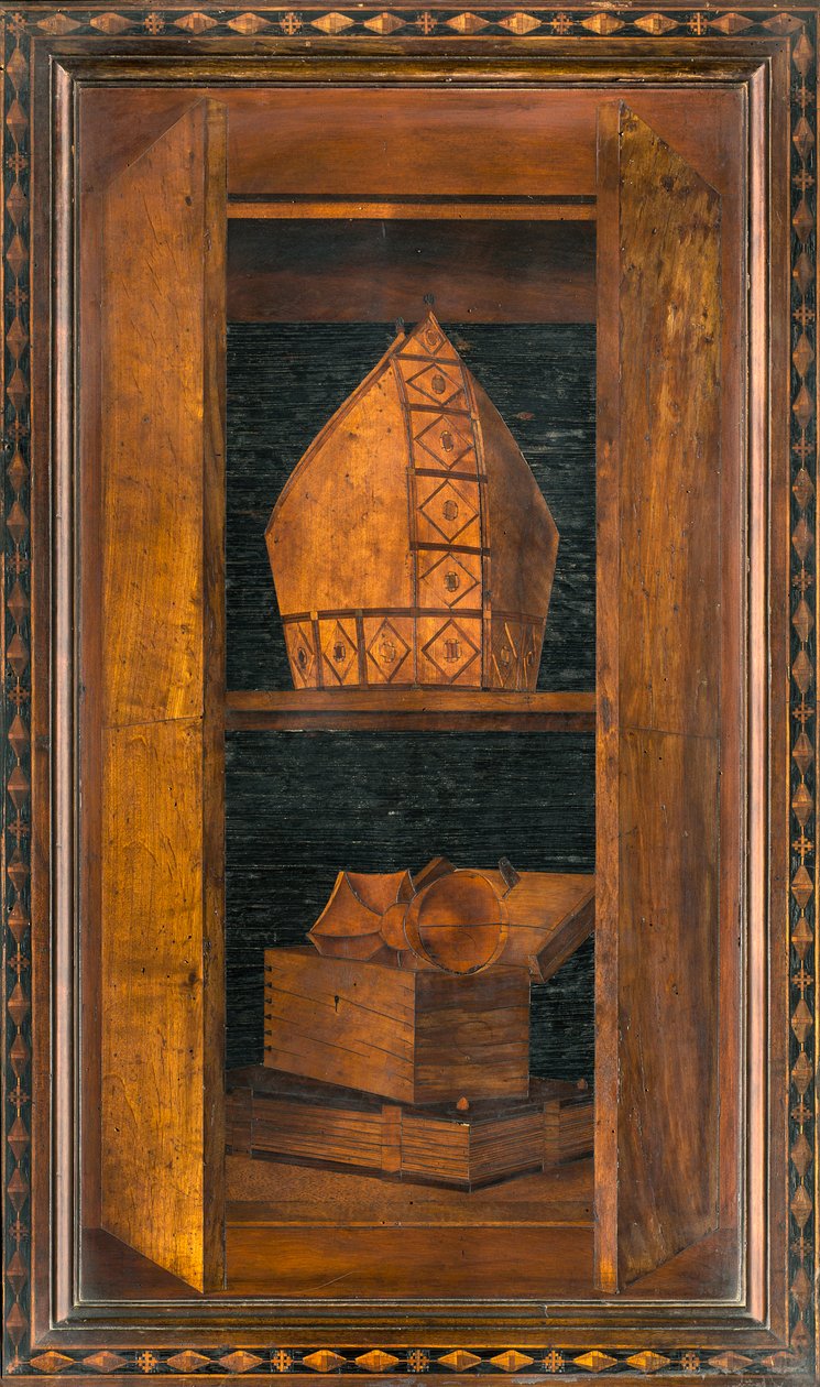 Lignaean-Kanonischer Chor, eingelegt von Giovanni Maria Platina 1484, oberer Stand von Giovanni Maria Platina
