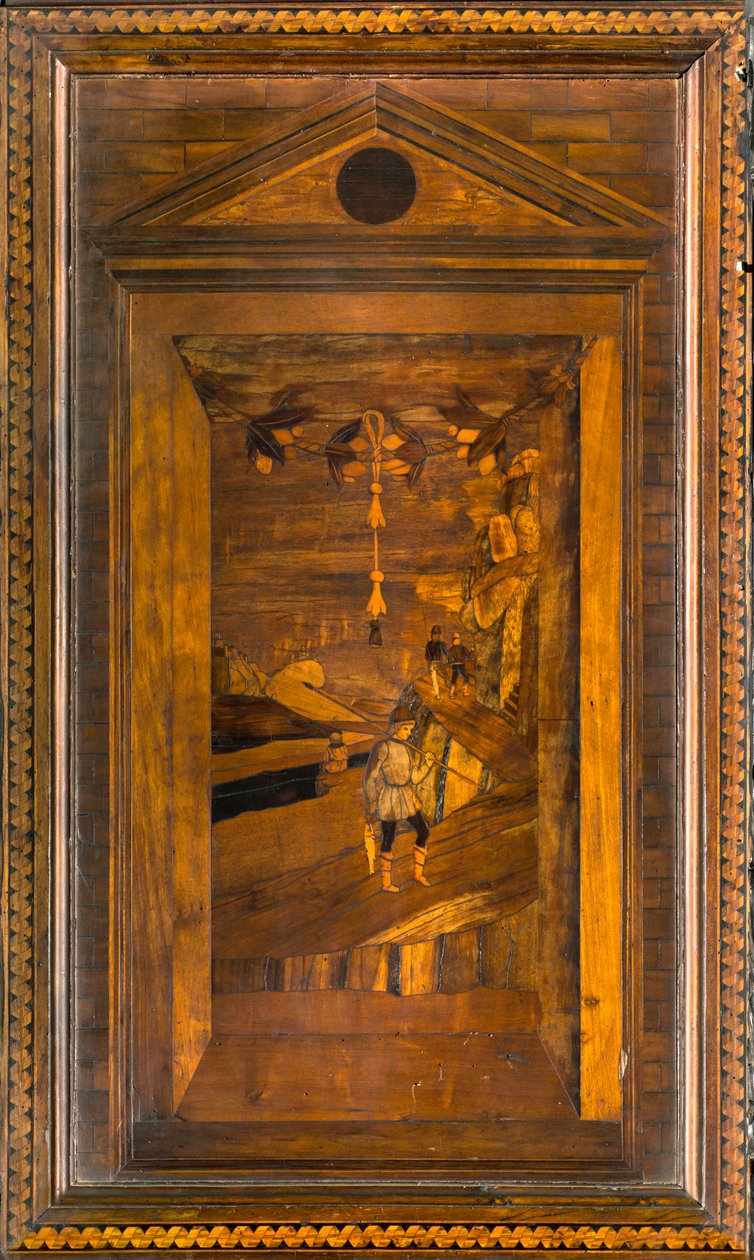 Lignaean Canonical Choir, eingelegt von Giovanni Maria Platina 1484, Oberer Stall von Giovanni Maria Platina