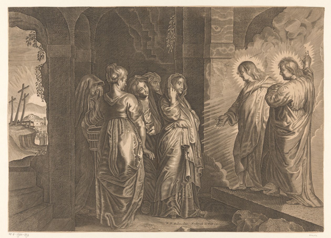 Heilige Frauen am Grab Christi von Giovanni Merlo (attributed to)
