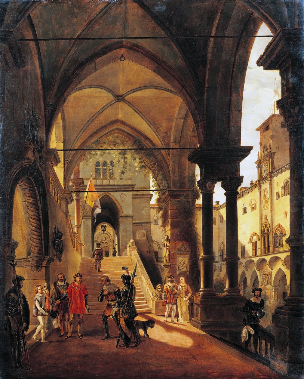 Ludwig XI. im Schloss von Barolo, von Giovanni Migliara von Giovanni Migliara