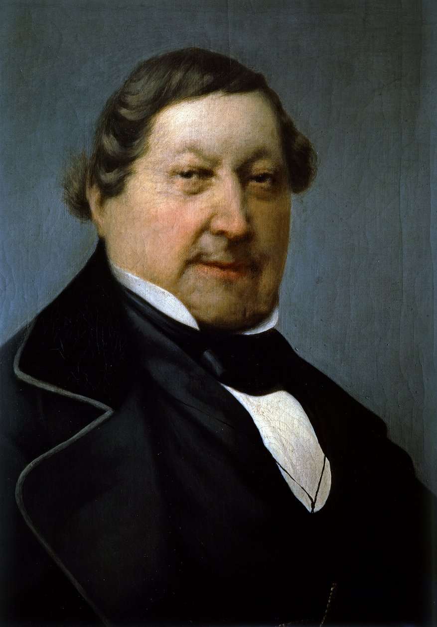 Porträt von Gioachino Antonio Rossini (Detail) von Giovanni Pierpaoli