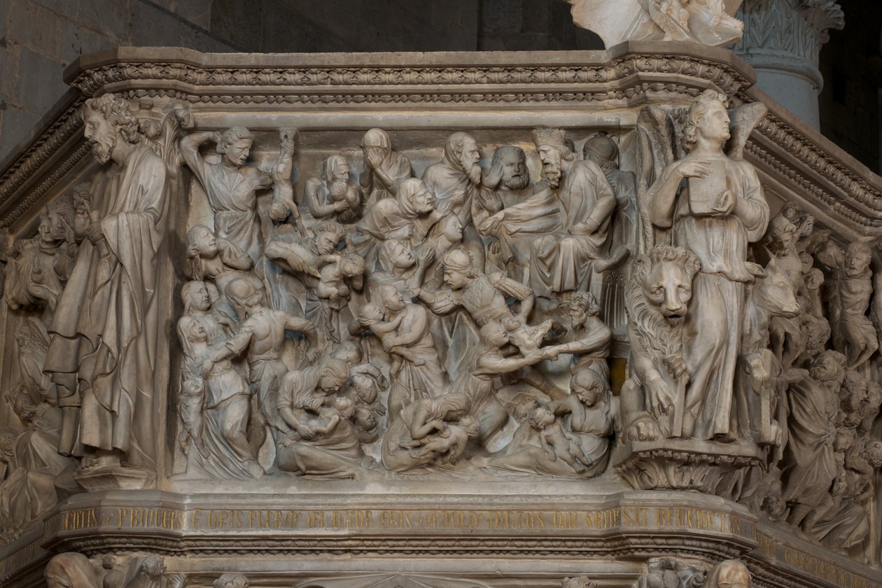 Das Massaker der Unschuldigen, auf der Kanzel in der Kirche Sant