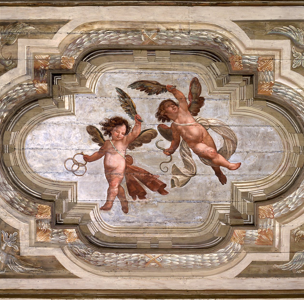 Putten, Gewölbe der Halle der theologischen Tugenden von Giovanni Stefano Danedi