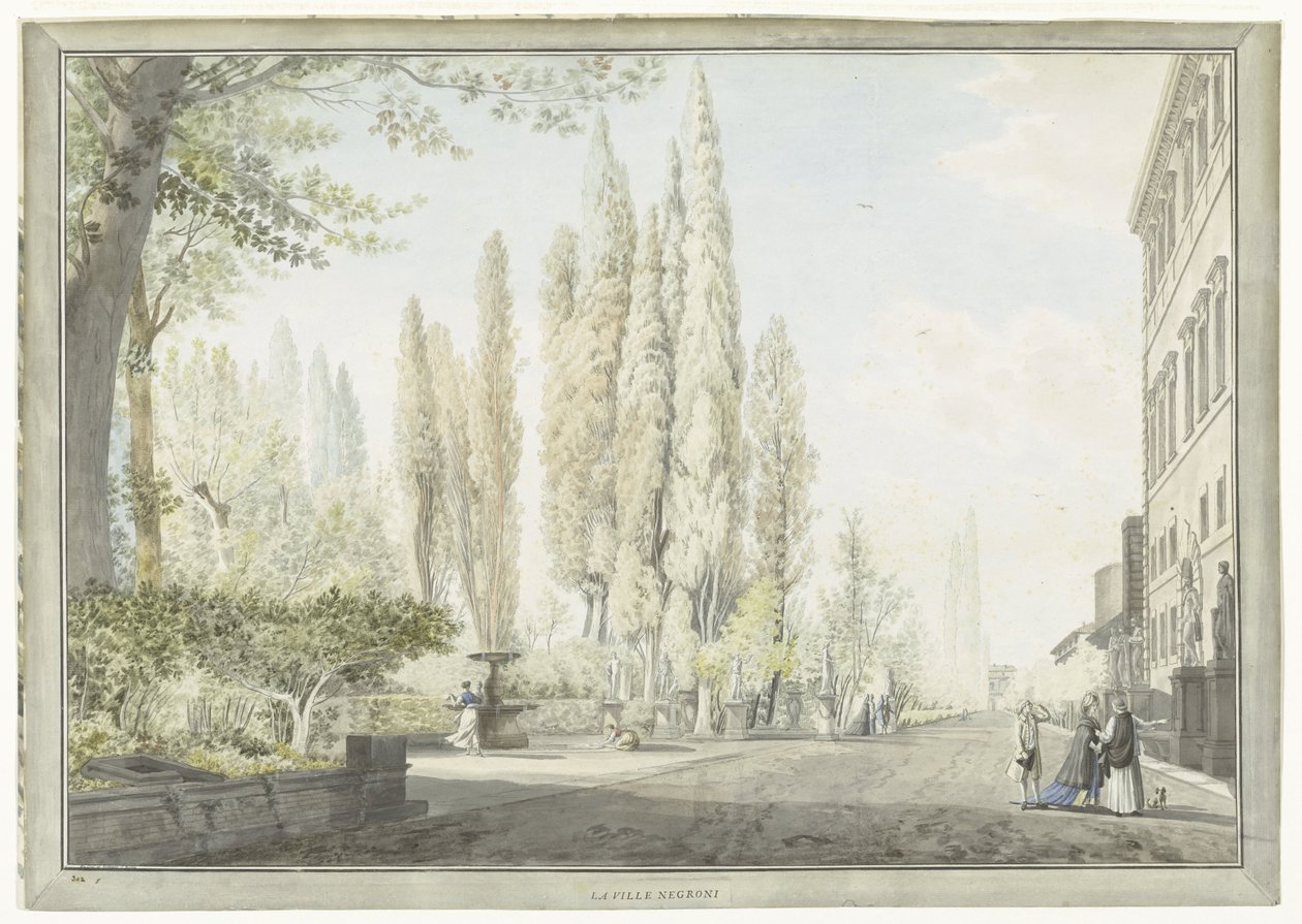 Ansicht der Villa Montalto in Rom von Giovanni Volpato