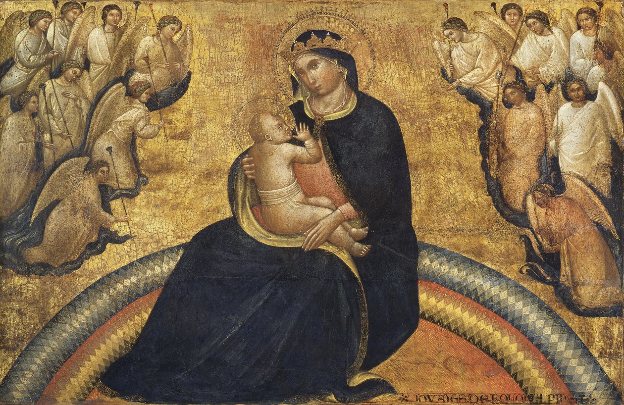 Madonna mit Kind und Engeln von Giovanni da Bologna