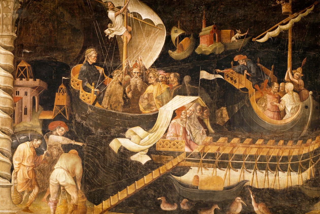 Abreise der Heiligen Drei Könige, Szene aus dem Zyklus der Reise der Heiligen Drei Könige, ca. 1420 von Giovanni da Modena