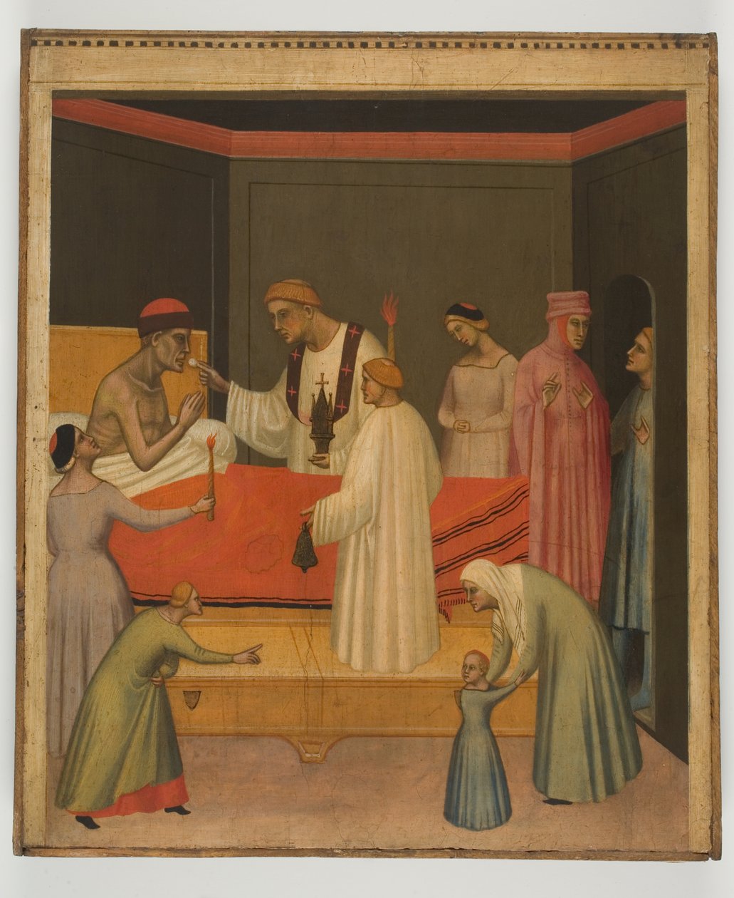 Kommunion der Kranken, ca. 1360 von Giovanni del Biondo dal Casentino