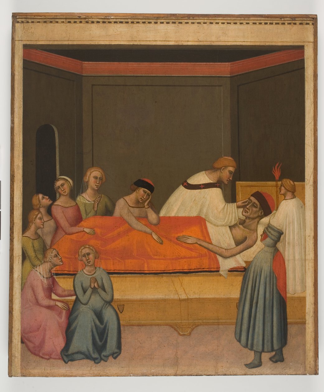 Letzte Ölung, ca. 1360 von Giovanni del Biondo dal Casentino