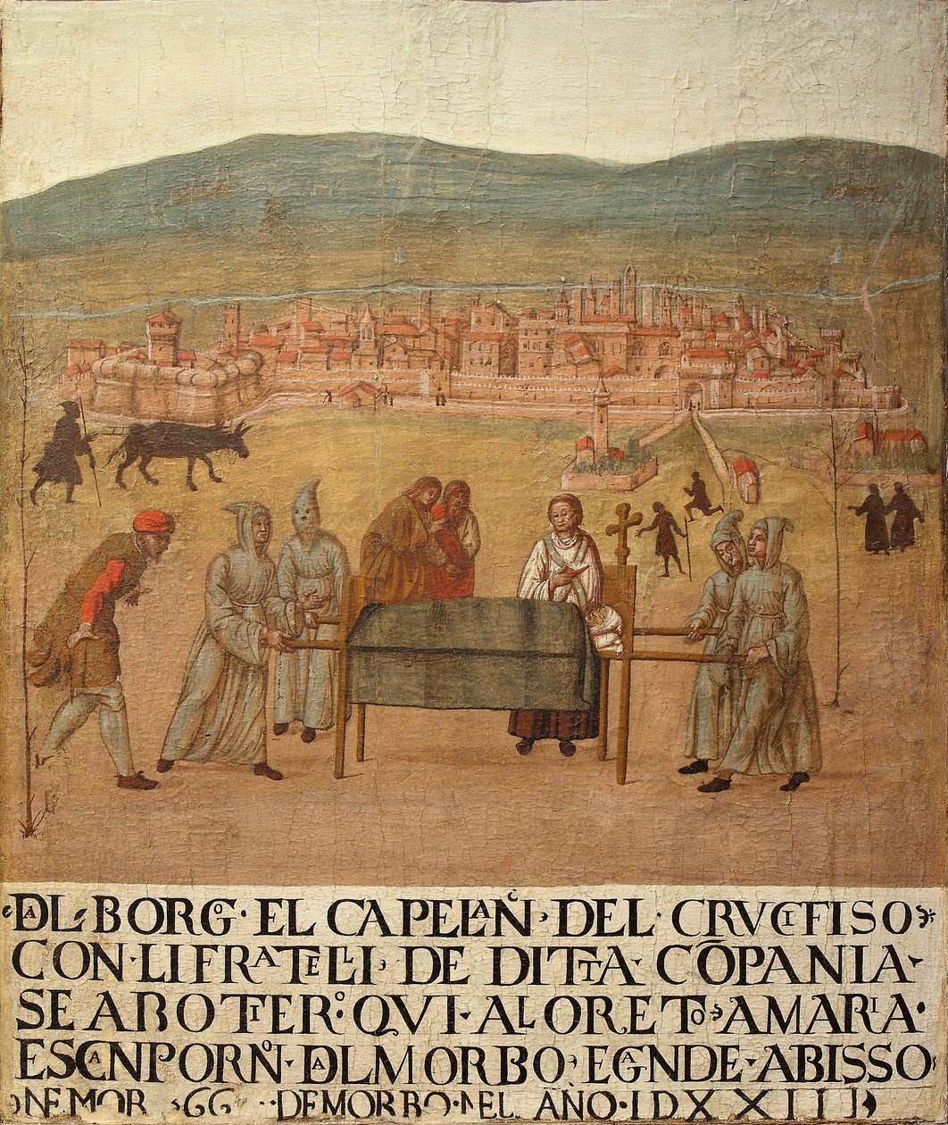 Wallfahrt der Compagnia del Crocifisso nach Loreto, erste Hälfte des 16. Jahrhunderts von Giovanni del Leone