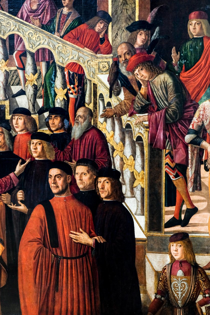 Die wunderbare Heilung der Tochter von Benvegnudo da San Polo dank einer Kreuzreliquie von Giovanni di Niccolo Mansueti