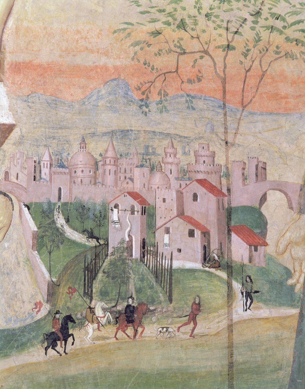 Ansicht der Stadt Prato (Detail) von Girolamo Ristori