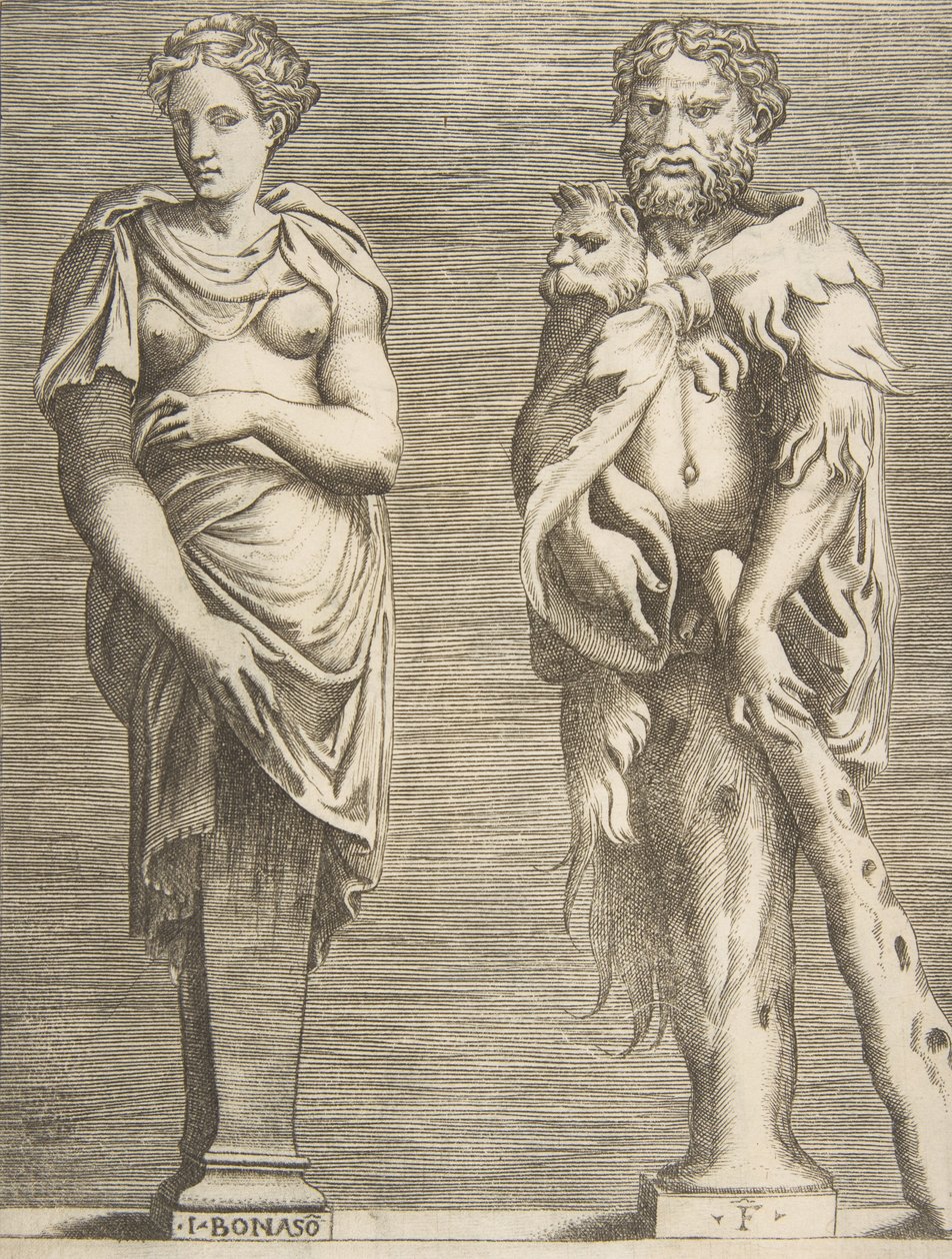 Begriffe von Herkules und Deianira, ca. 1531-76 von Giulio Bonasone