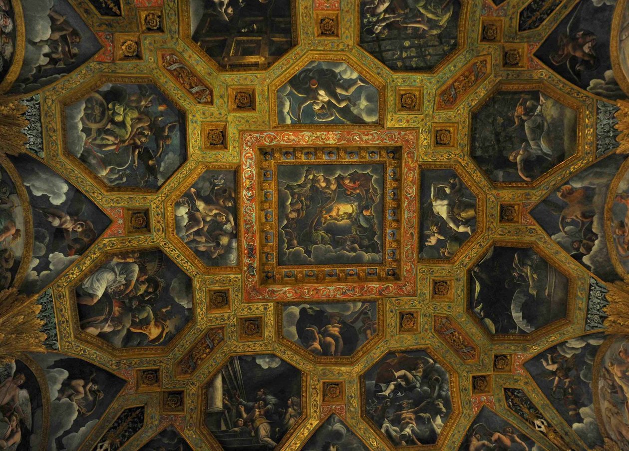 Fresko (Detail) aus der Kammer von Amor und Psyche, 1526-1534 von Giulio Romano
