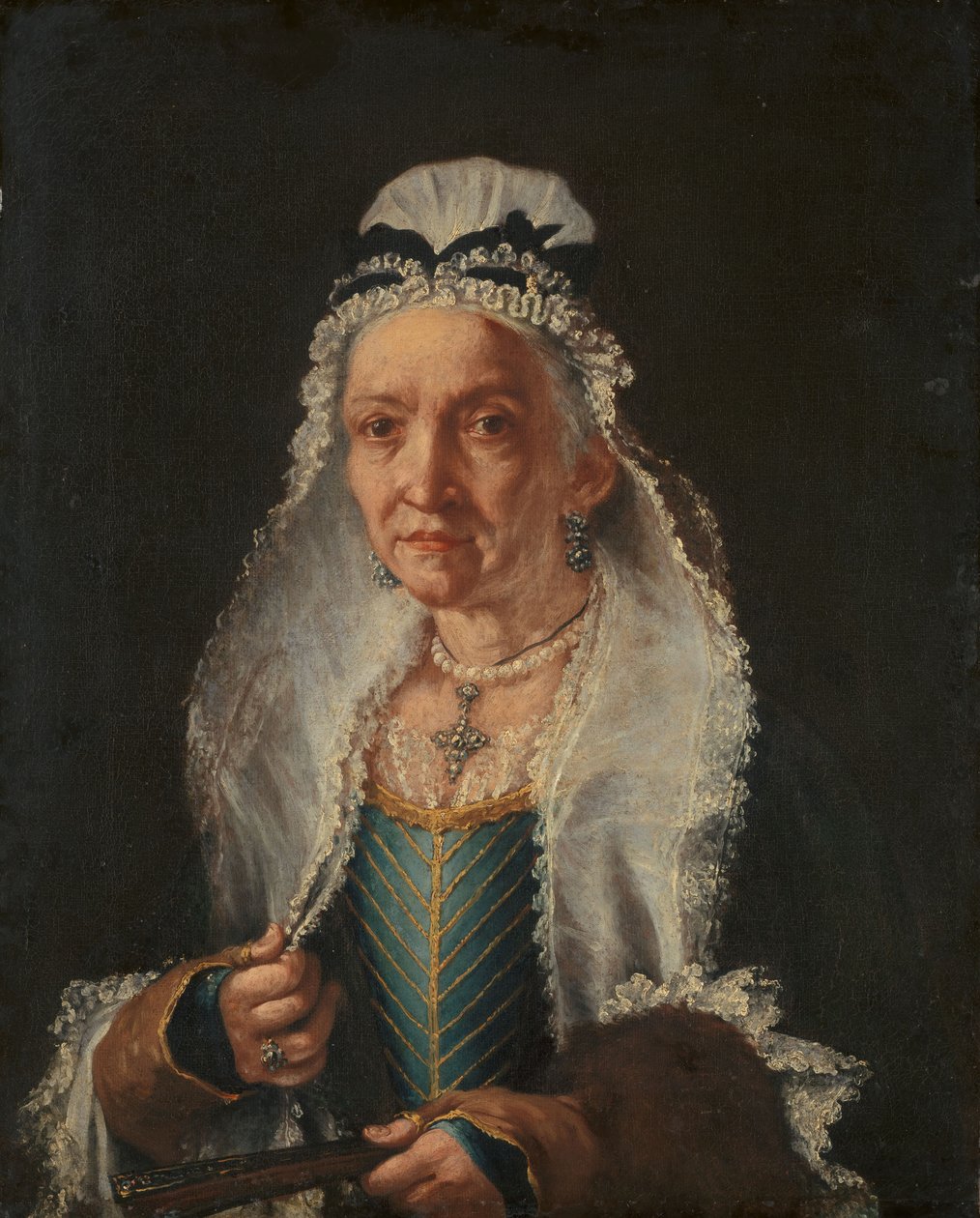 Porträt einer alten Dame von Giuseppe (1655-1743) Ghislandi