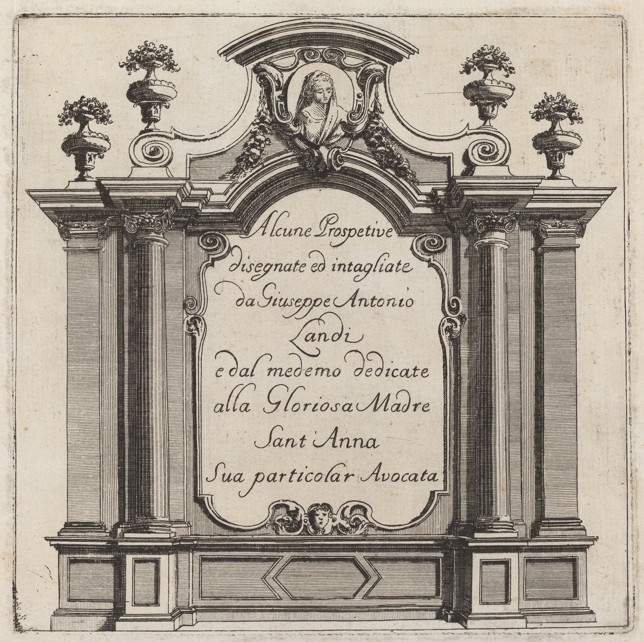 Einige Perspektiven von Giuseppe Antonio Landi