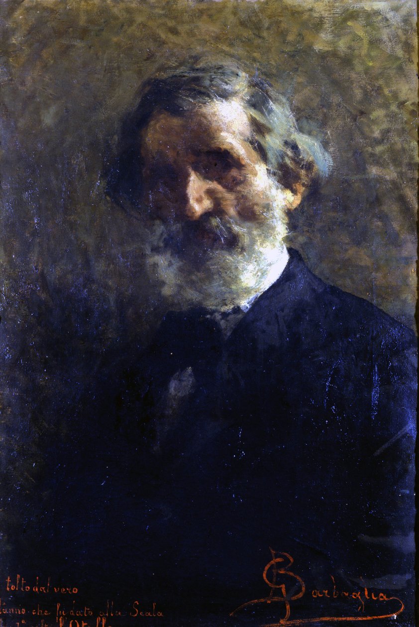 Porträt von Giuseppe Verdi (1813-1901), italienischer Komponist von Barbaglia. Conservatorio G. Verdi. Mailand von Giuseppe Barbaglia