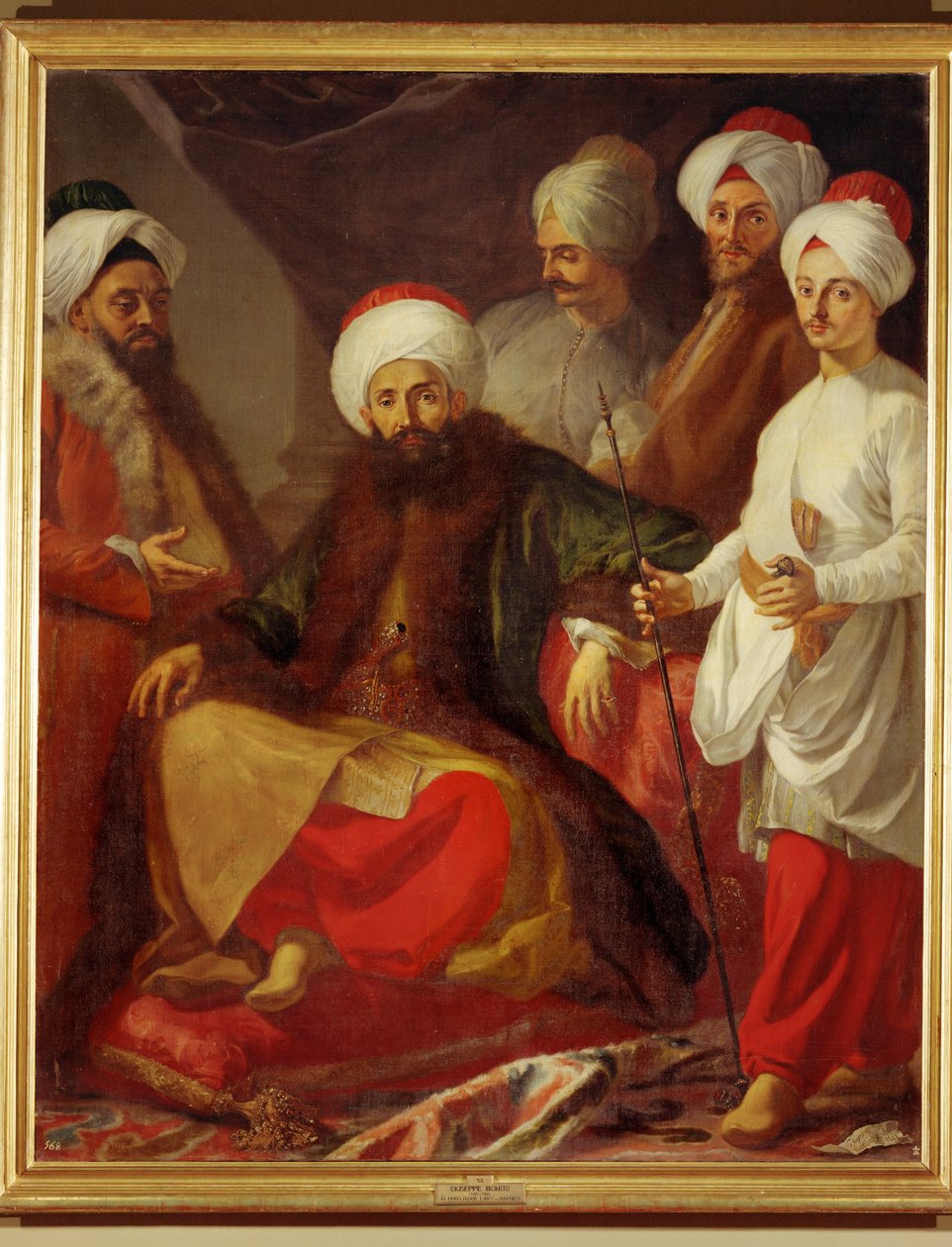 Die türkische Botschaft am Hof von Neapel von Giuseppe Bonito