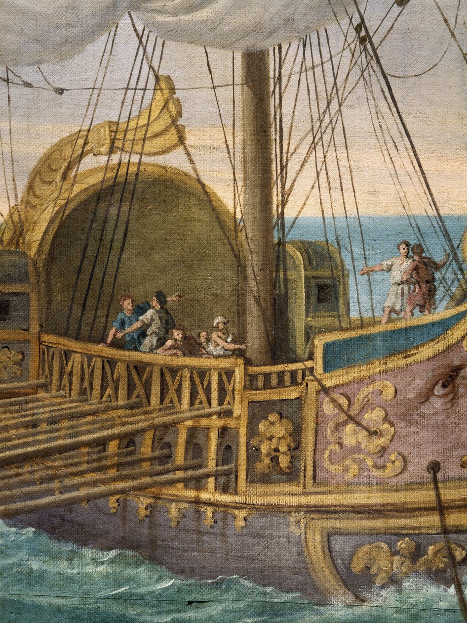 Heilige Paula verlässt das Heilige Land (Detail) von Giuseppe Bottani