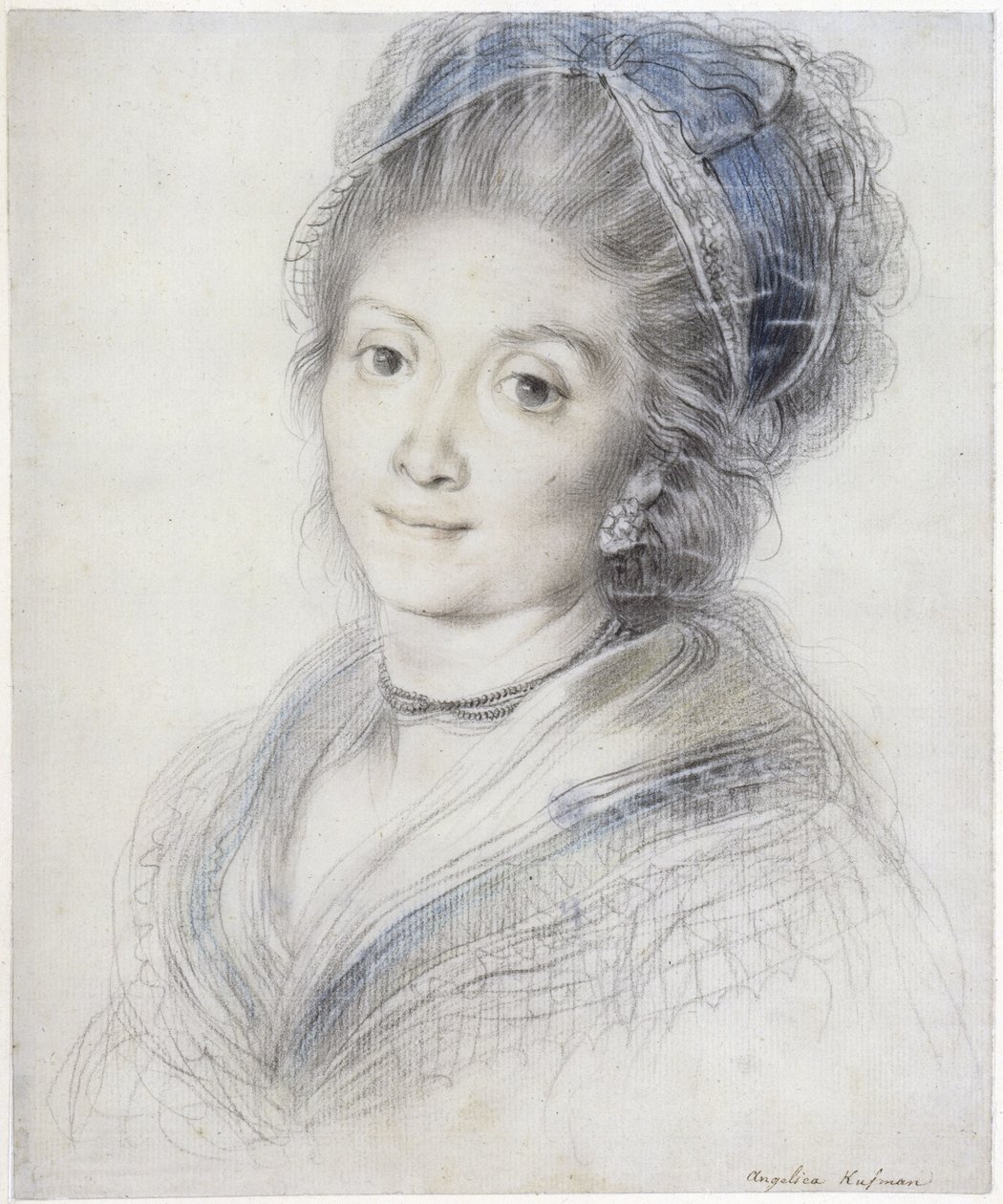 Brustbild einer Frau mit Spitzenhaube von Giuseppe Cades