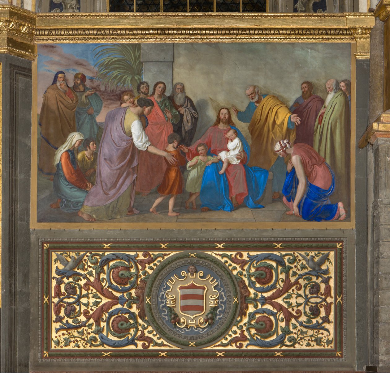 Presbyterium, Giueppe Diotti, Sinite parvulos 1833