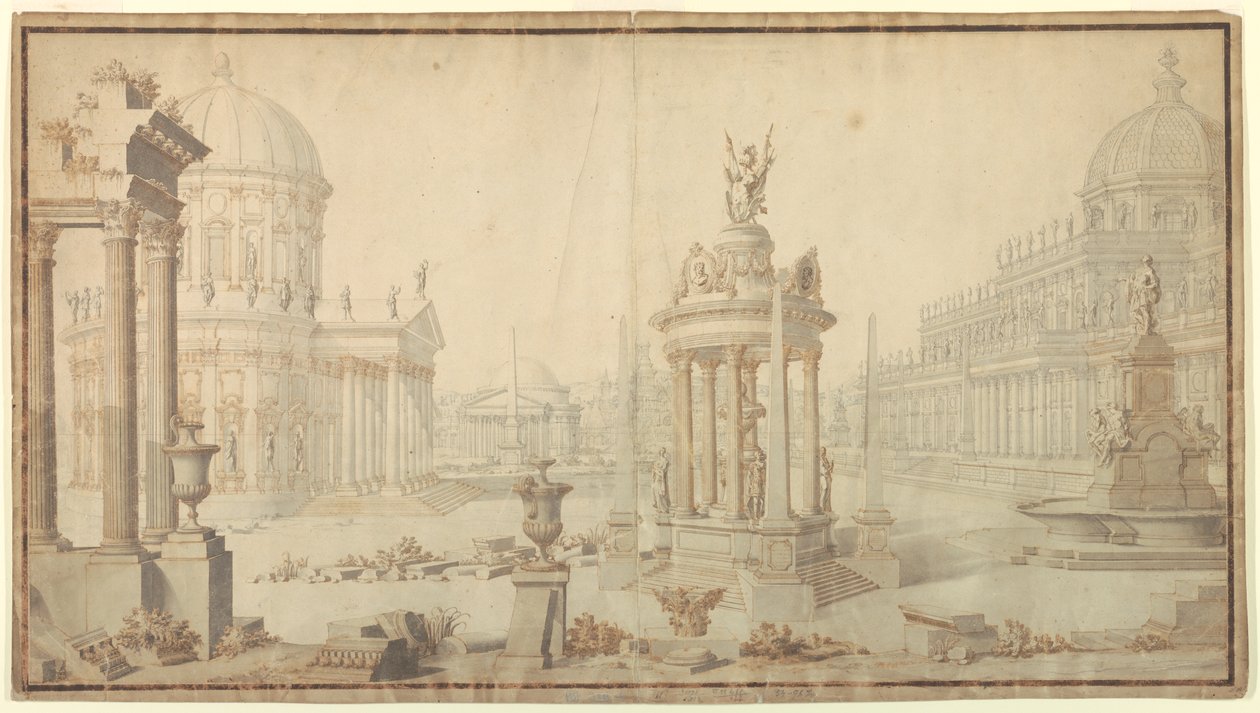Bühnenbild: Architektonische Fantasie von Giuseppe Galli Bibiena