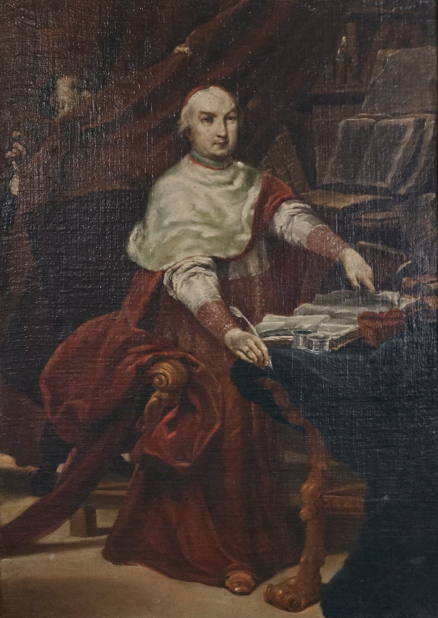 Porträt von Kardinal Prospero Lambertini von Giuseppe Maria (1665 1747) Crespi