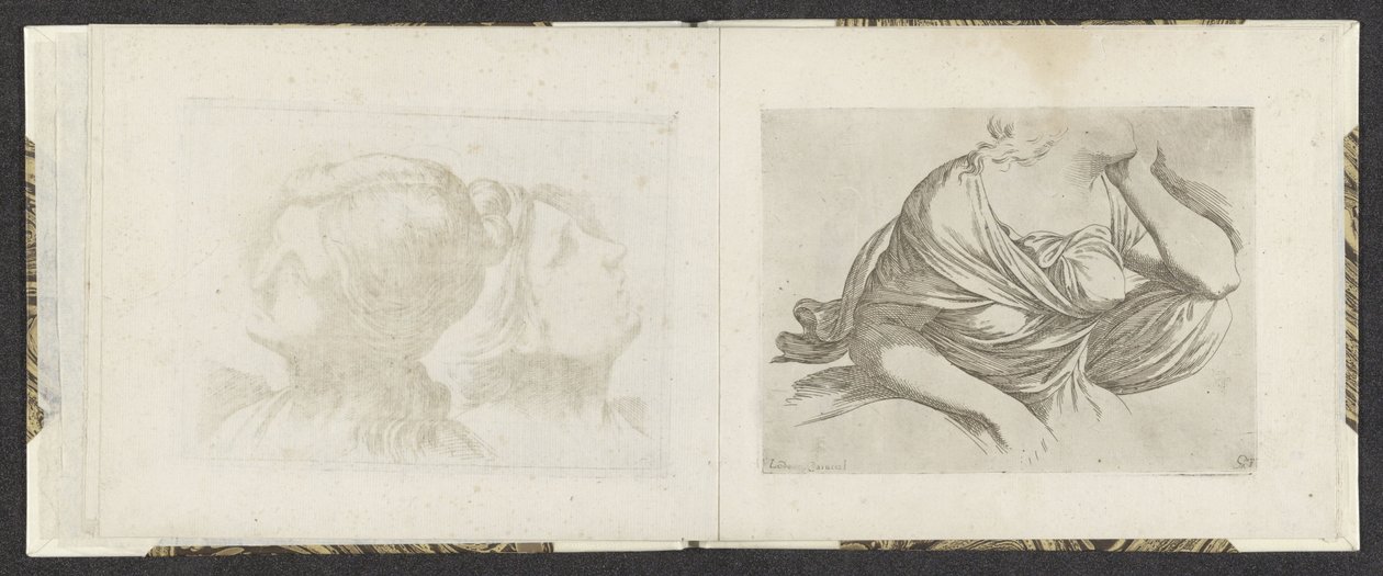 Oberkörper einer Frau von Giuseppe Maria Mitelli