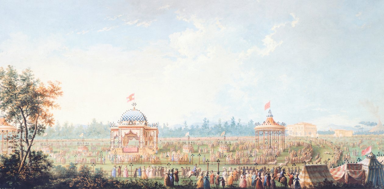 Rennen in Cascine von Giuseppe Maria Terreni