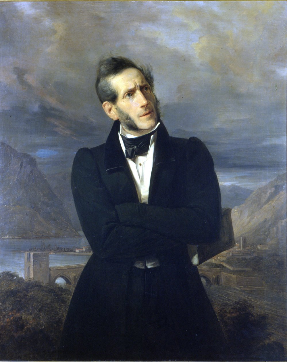 Porträt von Alessandro Manzoni von Giuseppe Molteni