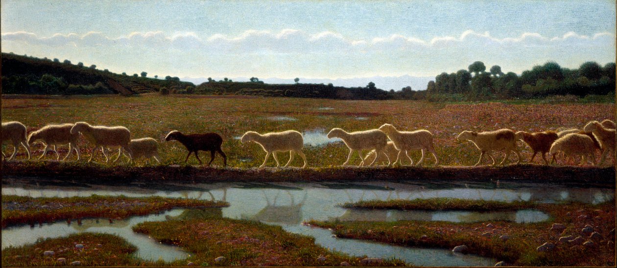 Der Spiegel des Lebens. Gemälde von Giuseppe Pellizza da Volpedo. Turin, Civica Galleria d